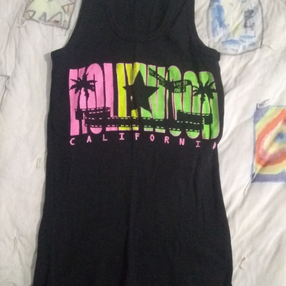 Black Hollywood tank top
